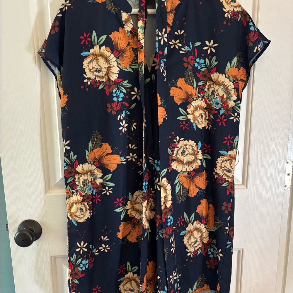 Floral Navy Dress